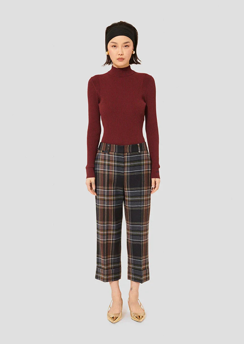 Piper Midnight Blue Tartan Trousers