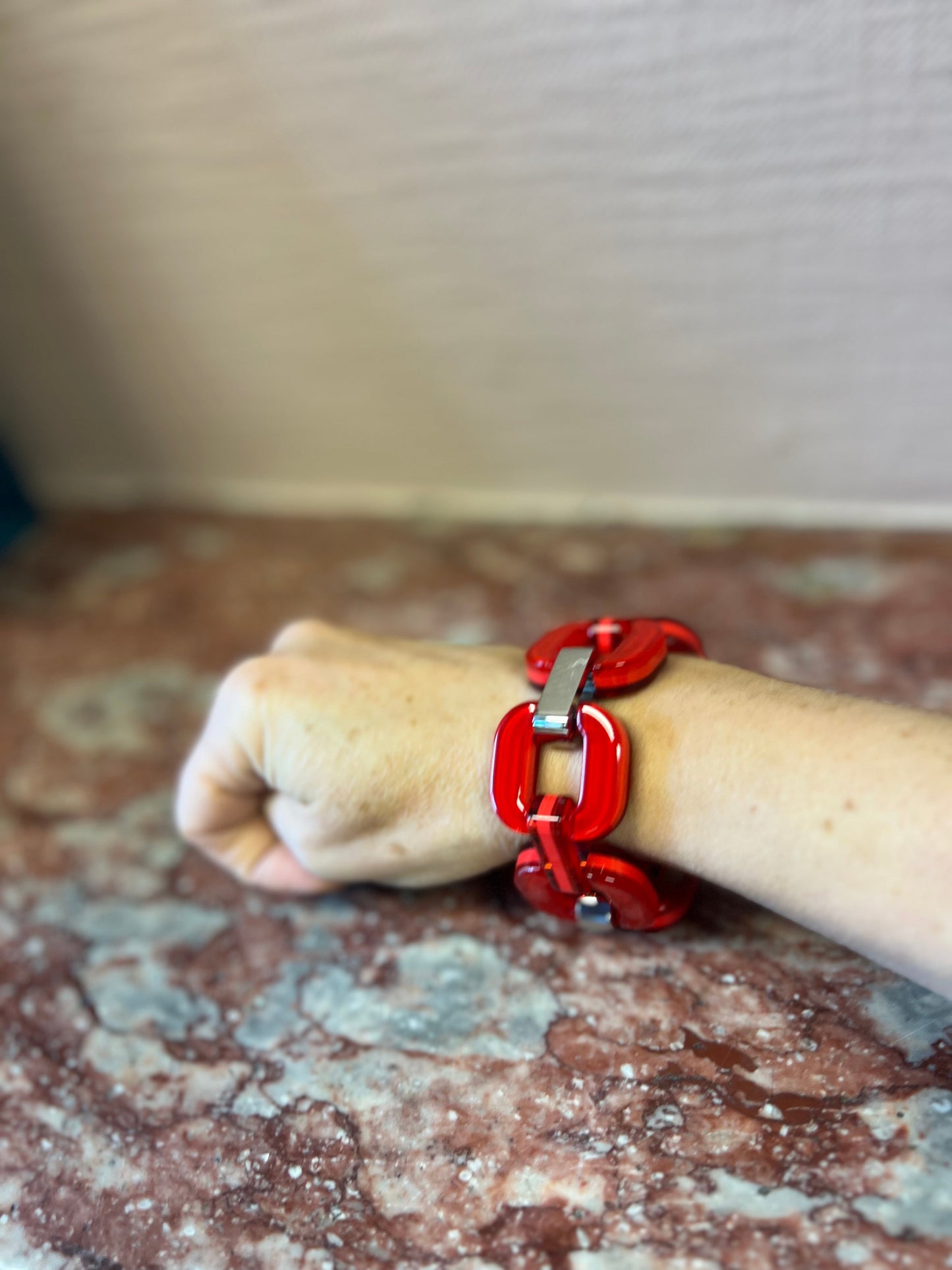 Bright Red Bracelet