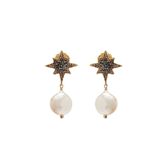 Mini Supernova Pearl Earrings