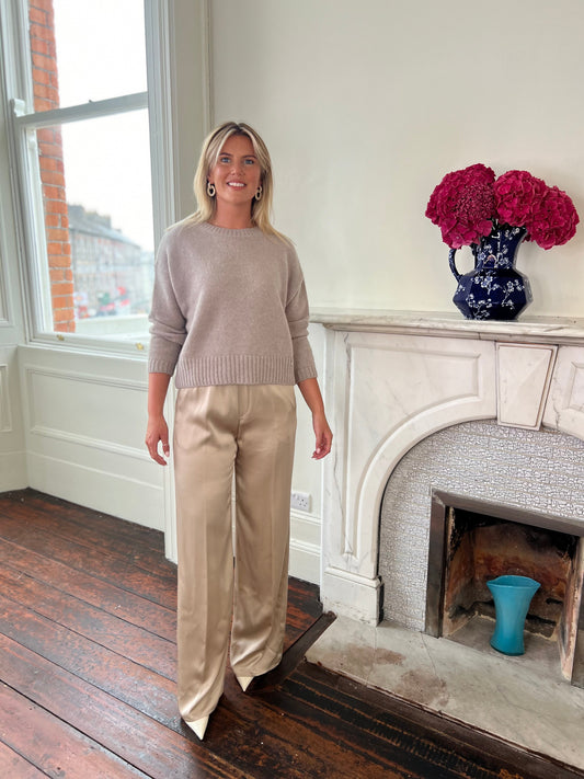 Satin Trousers in Chantilly