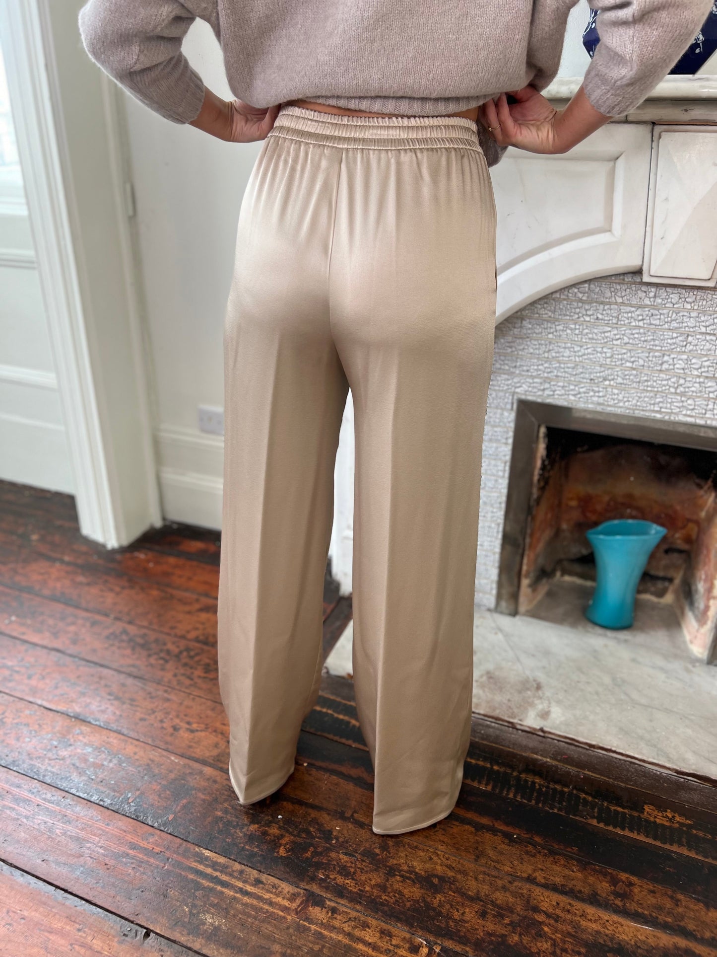 Satin Trousers in Chantilly