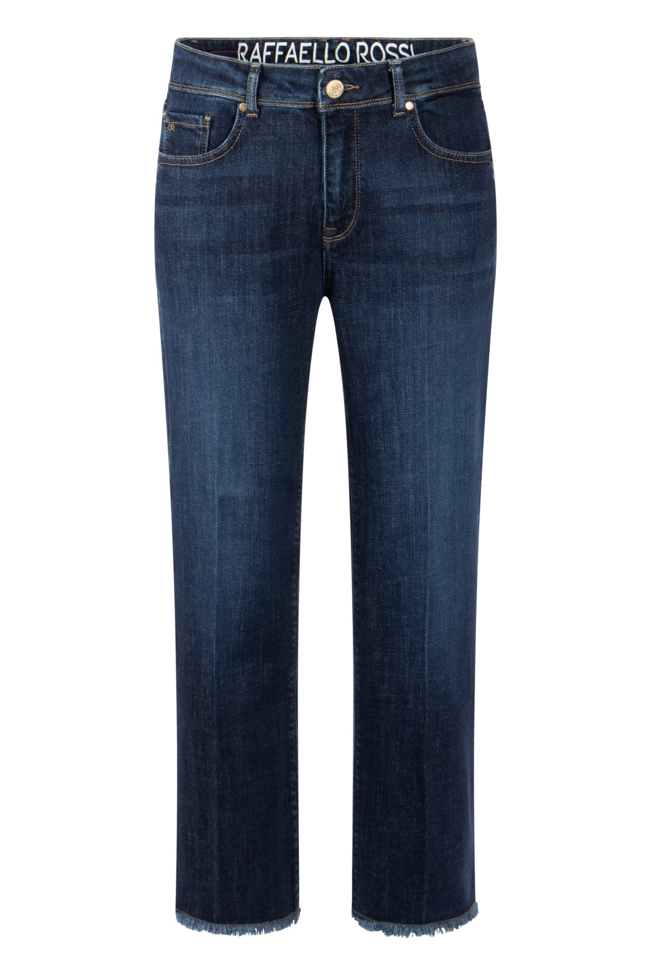 Vic Flared  6/8 Denim Jeans in 2 Colours Blue & Asphalt Grey