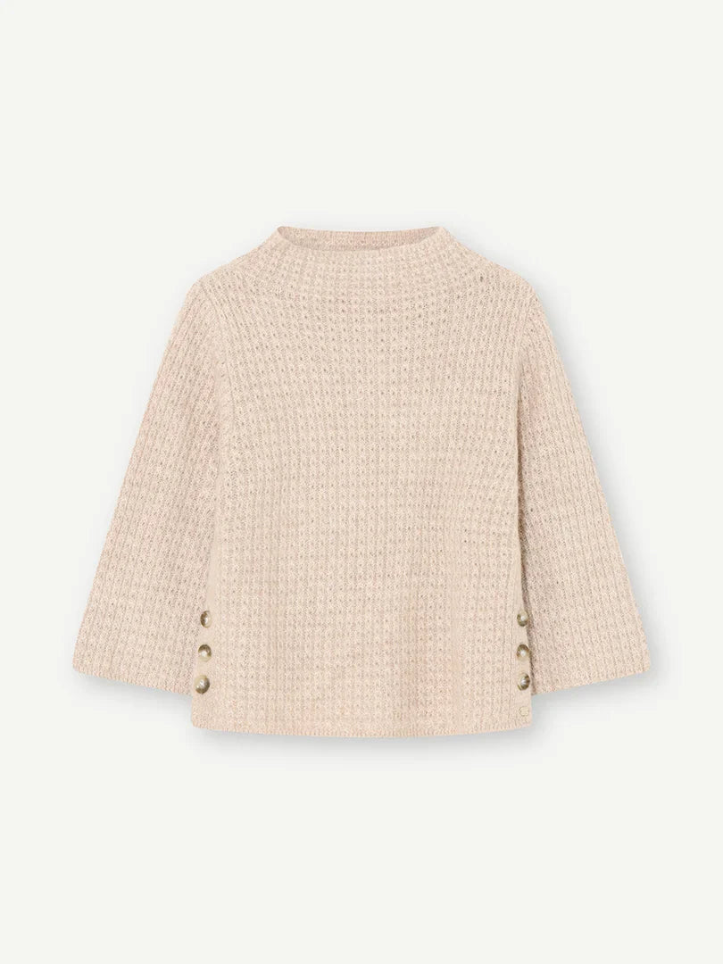 Helmi Knit Sweater Available in Two Colours Steel and Sand