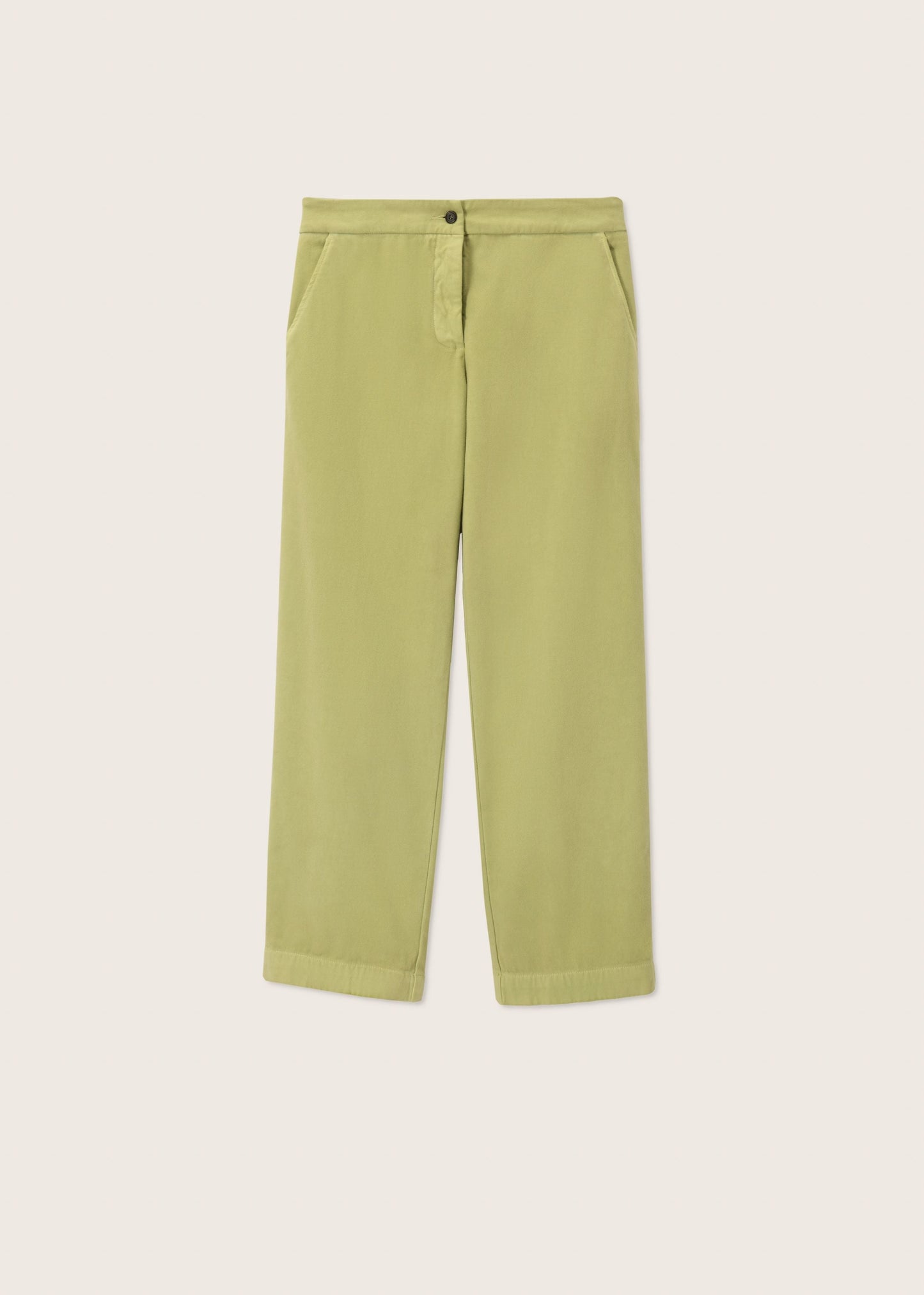 Lime Green Straight Leg Trousers