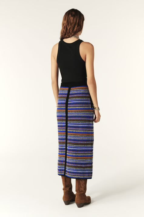 Ba&Sh Flame Knit Skirt