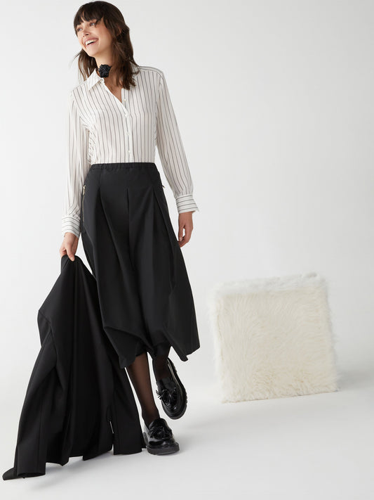 Dada Black A-Line Skirt