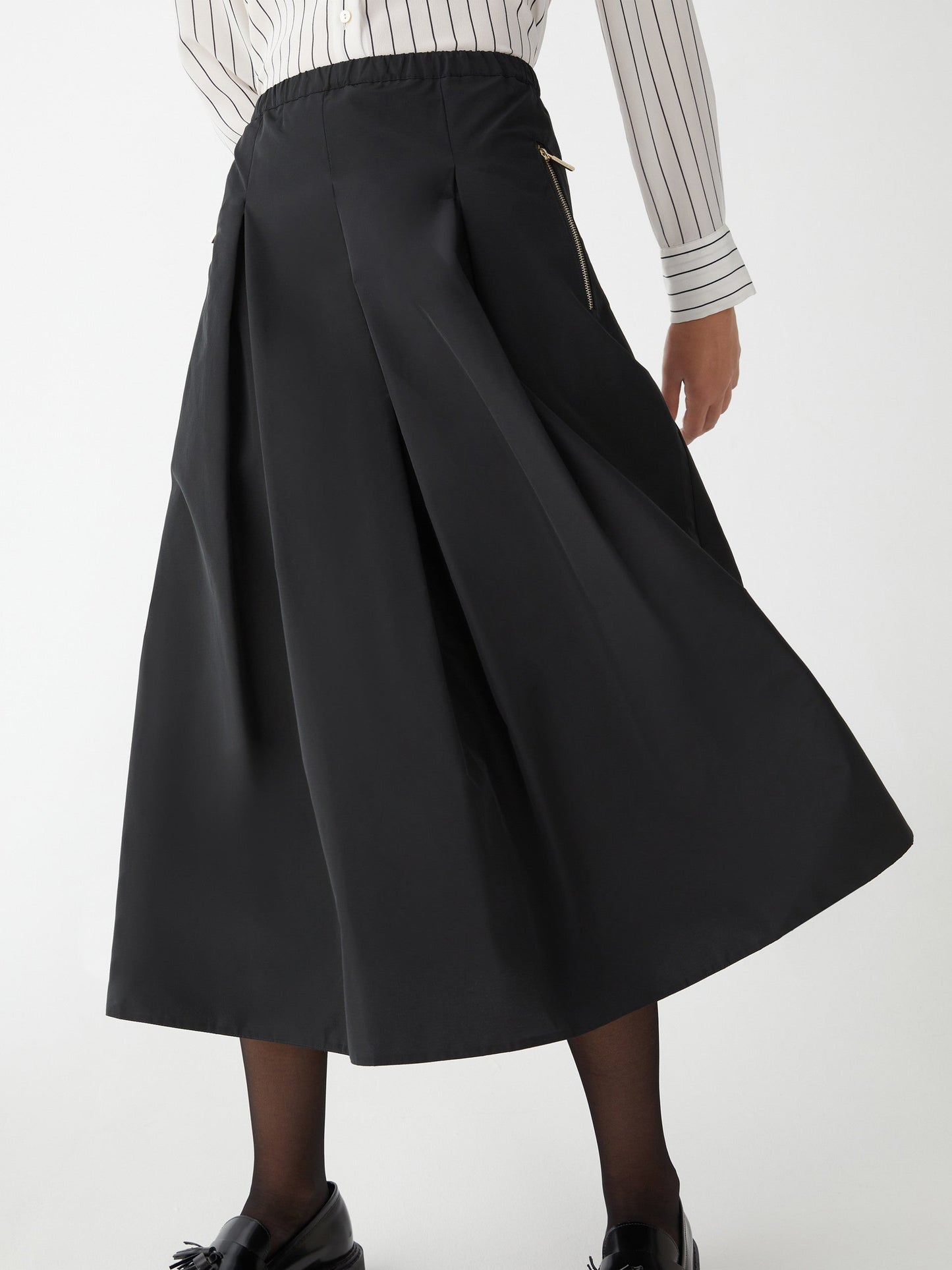 Dada Black A-Line Skirt