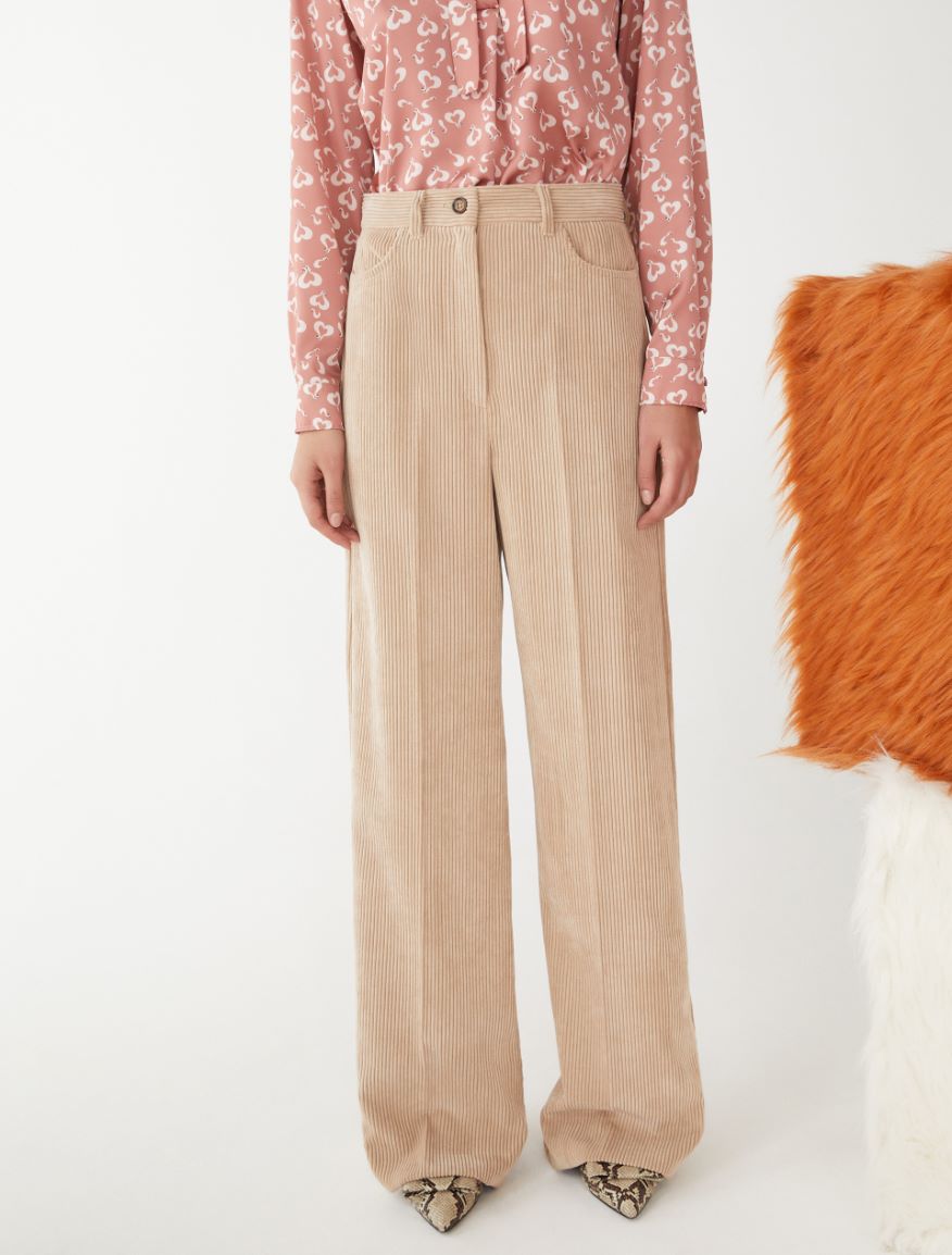 Camel Long Leg Cords Trouser