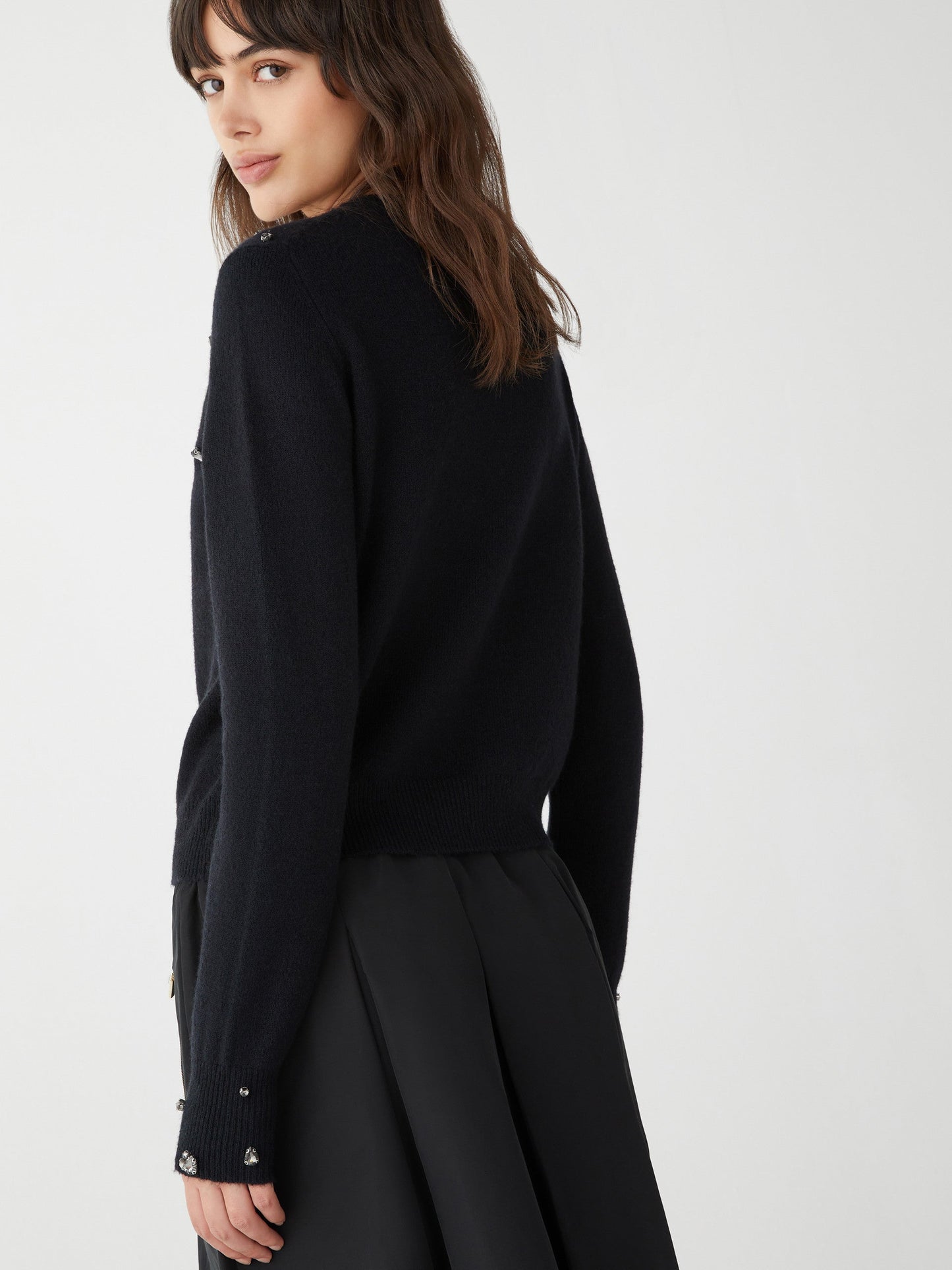 Orlaya Jewel  Black Knit  Sweater