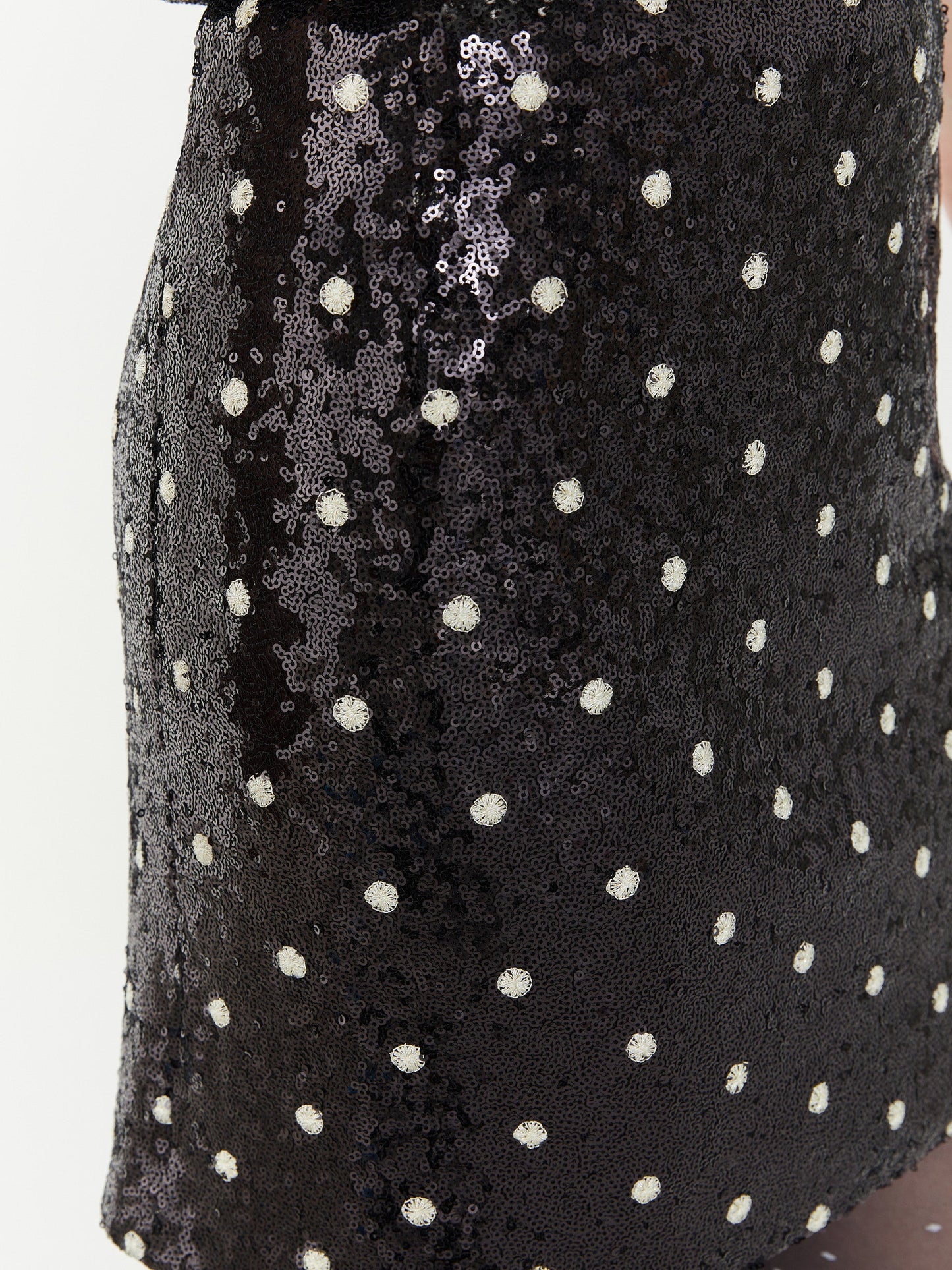 A-Line Black Sparkle Skirt