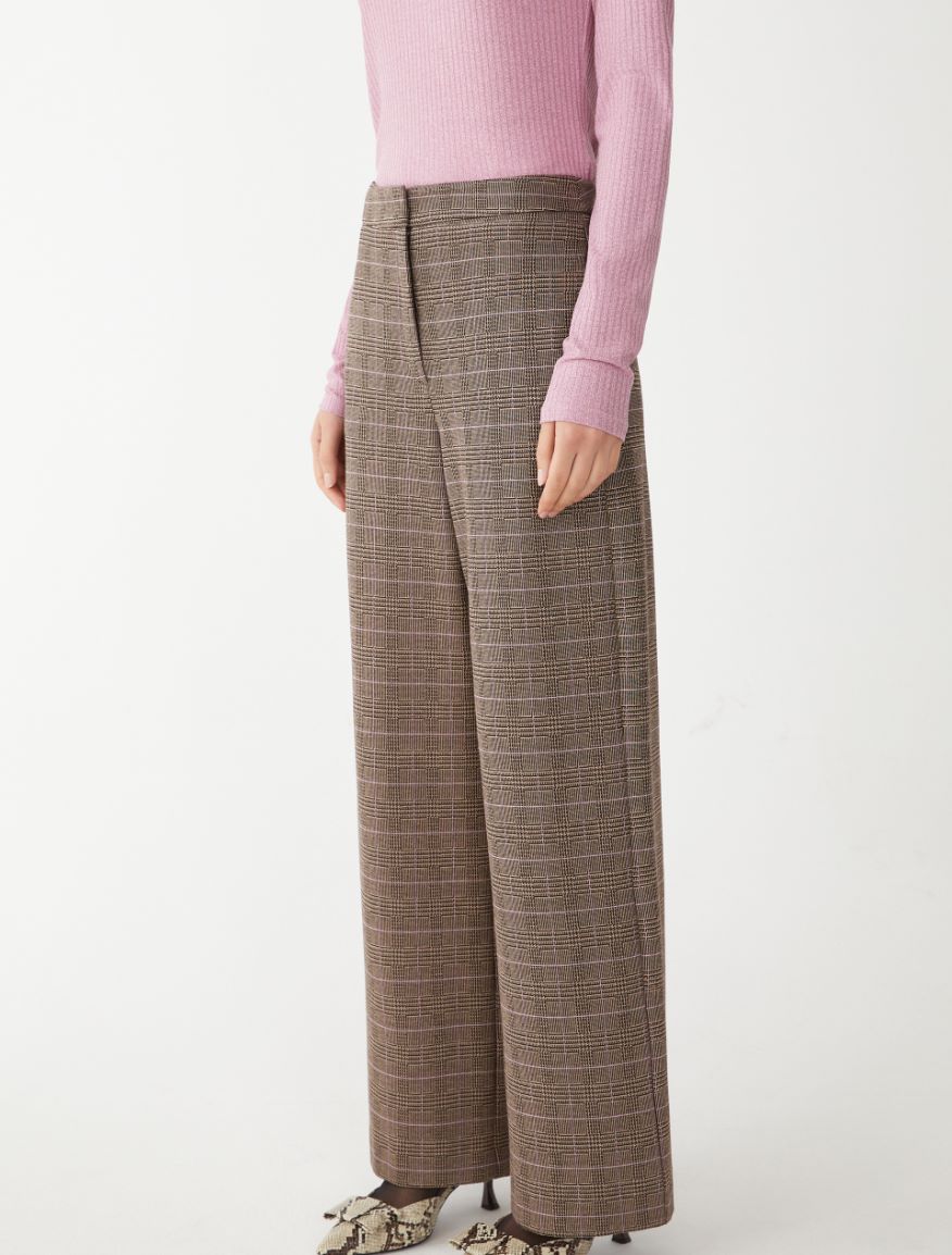 Apache  Check Trouser in Brown