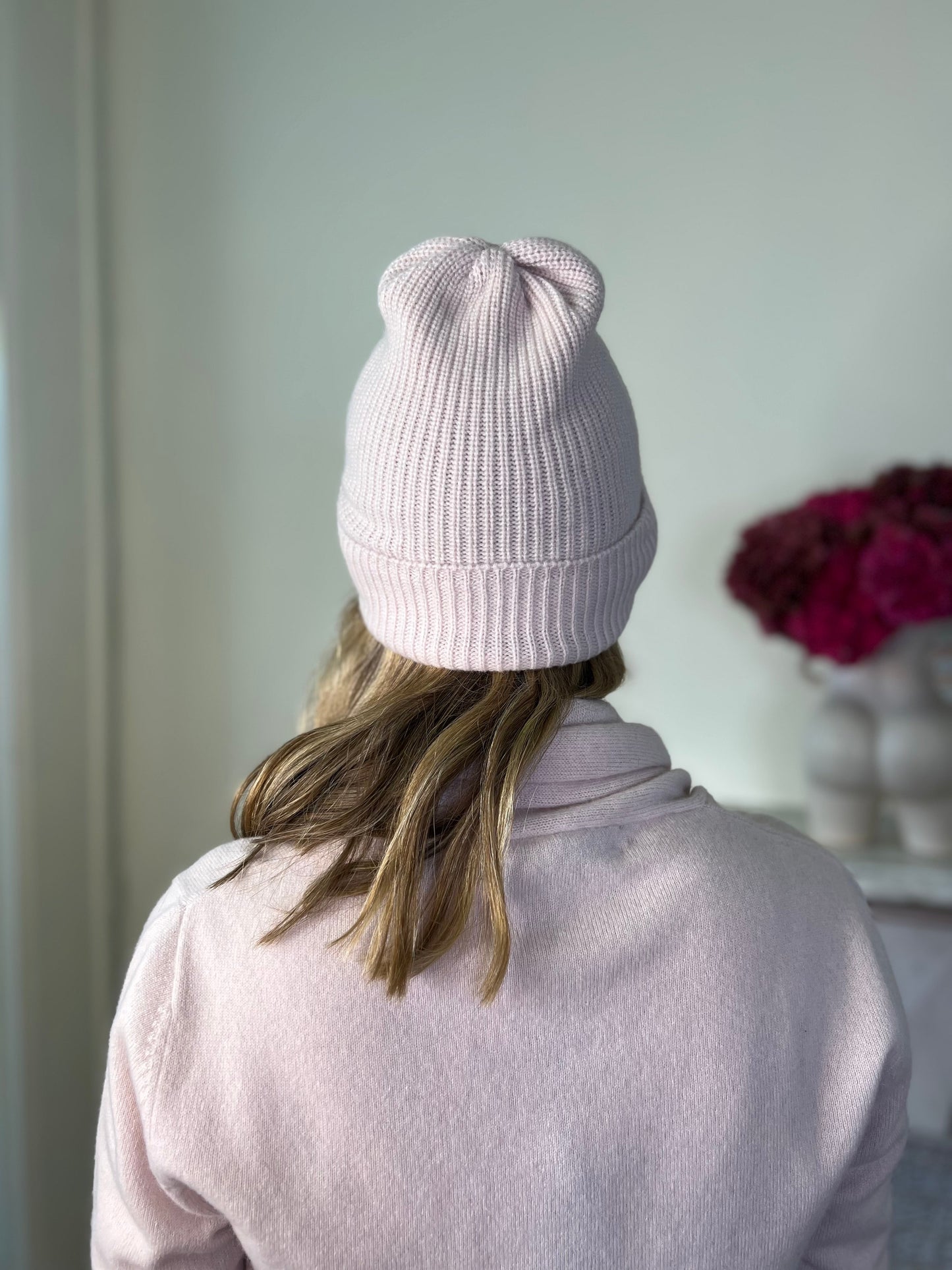 Marc Cashmere Ribbed Hat in 2 colours