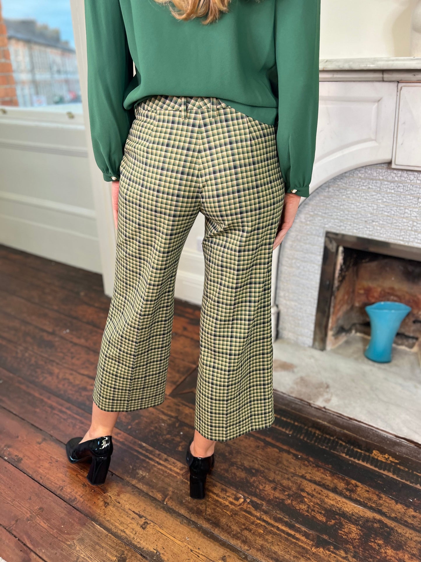 Penelope Green Tartan Pants