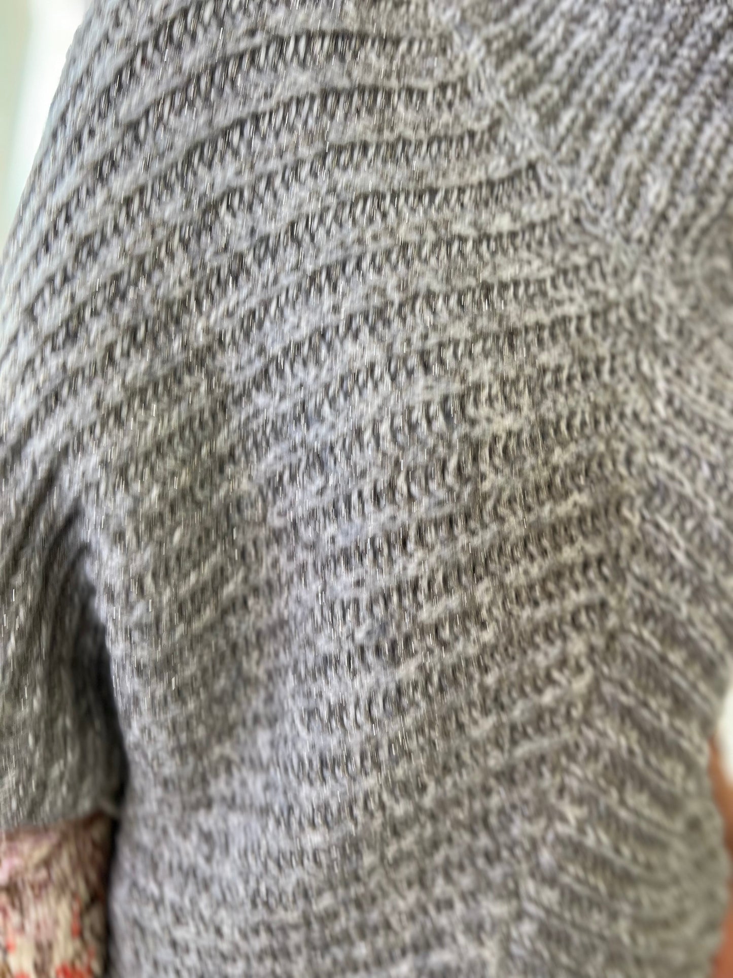 Lima Roll Neck Knit Sweater in Steel