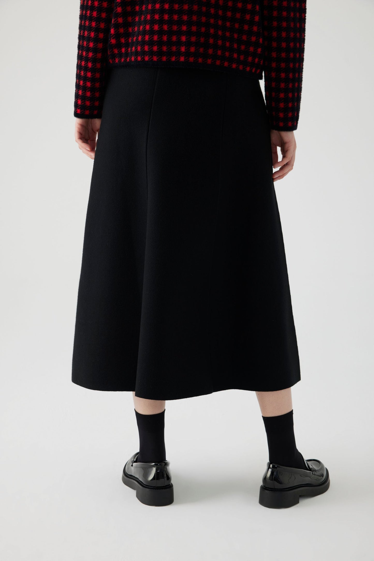 Amachik Black Knit A Line Skirt