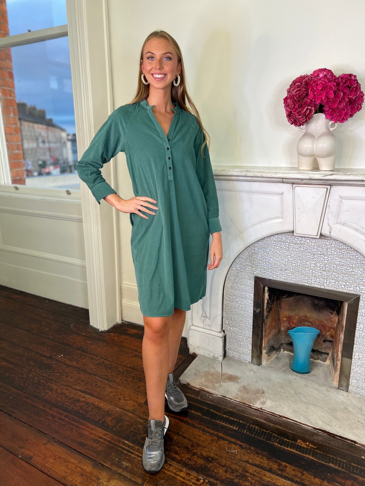 Cotton Relaxed Tunic Dress Available in 3 Colours