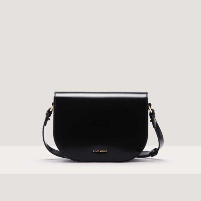 Dew Shiny Calf Small Black Bag