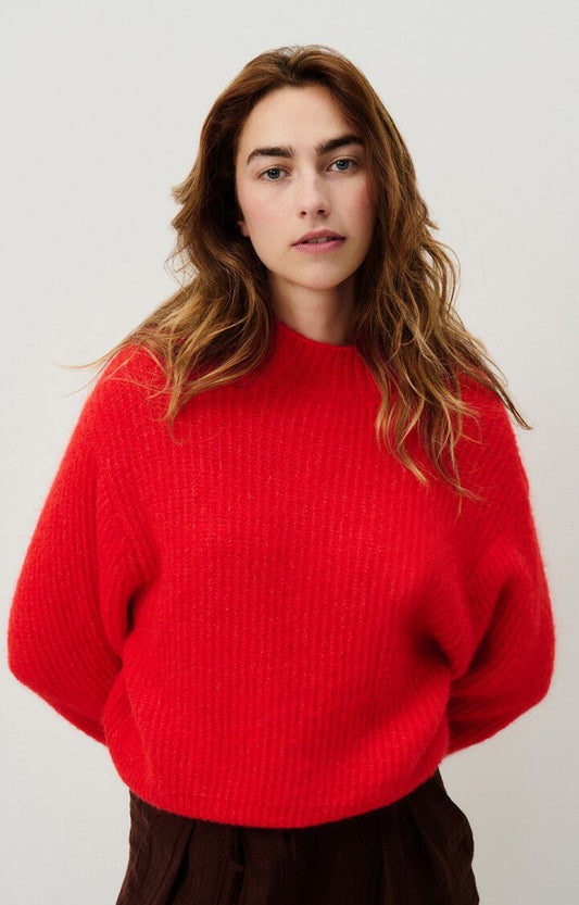 American Vintage East Sweater in Melange Pepper