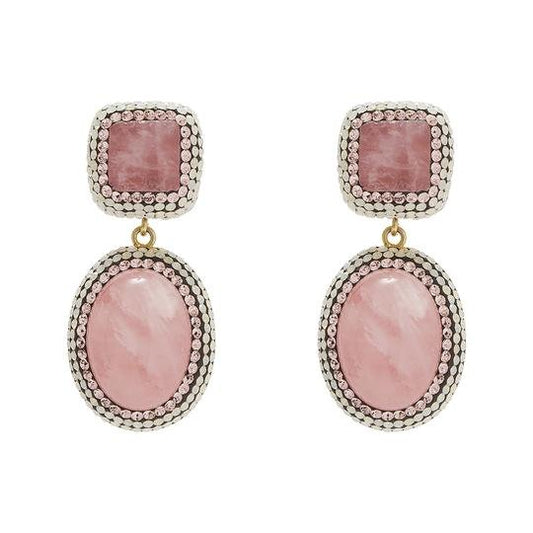 Rose Quartz Earrings