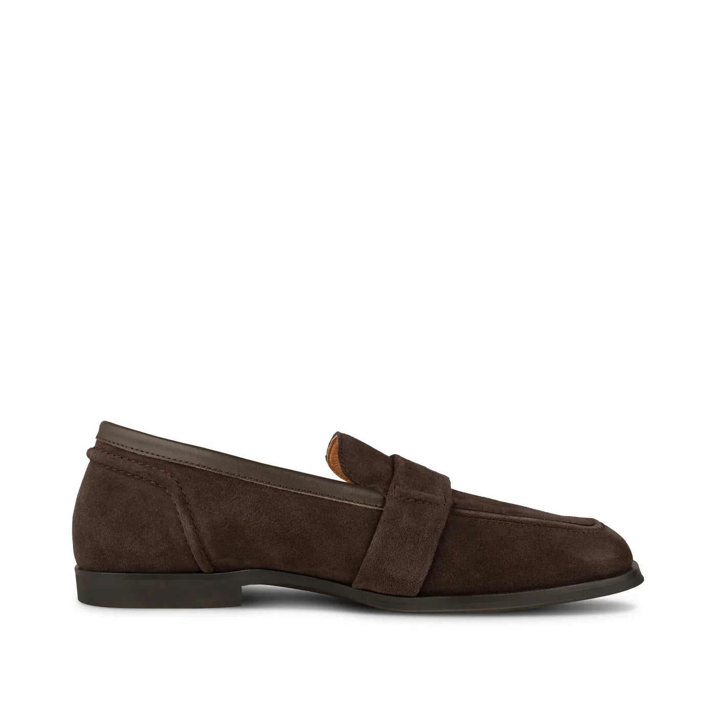 Erika Saddle Loafer Suede Chocolate