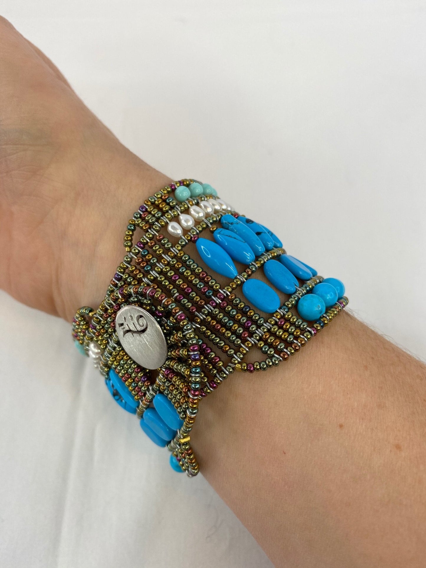 Monocromo Blue Turquoise Bracelet