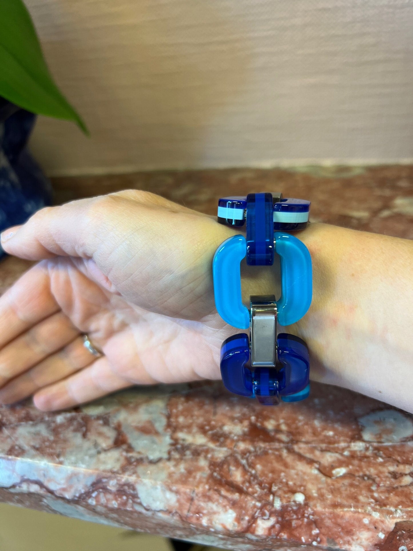 Royal Blue, Turquoise , Sea Green Bracelet