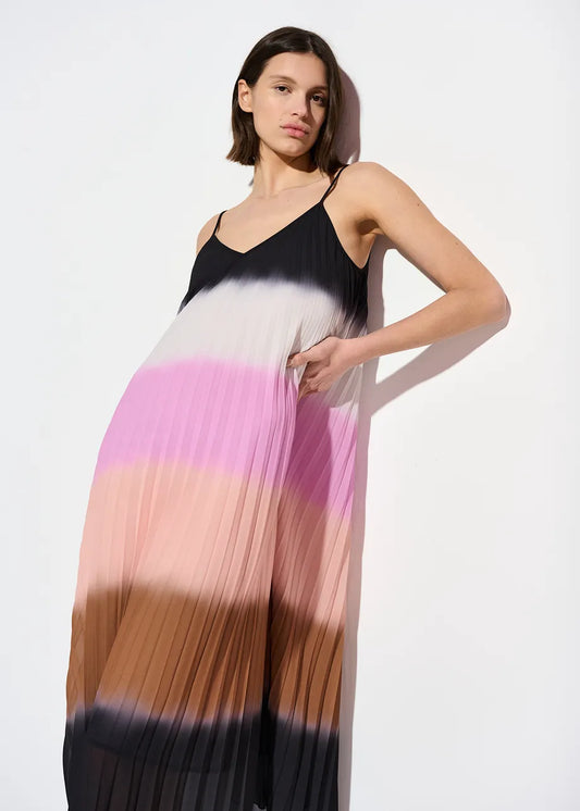 Gaskur Dip Die Pleated Dress