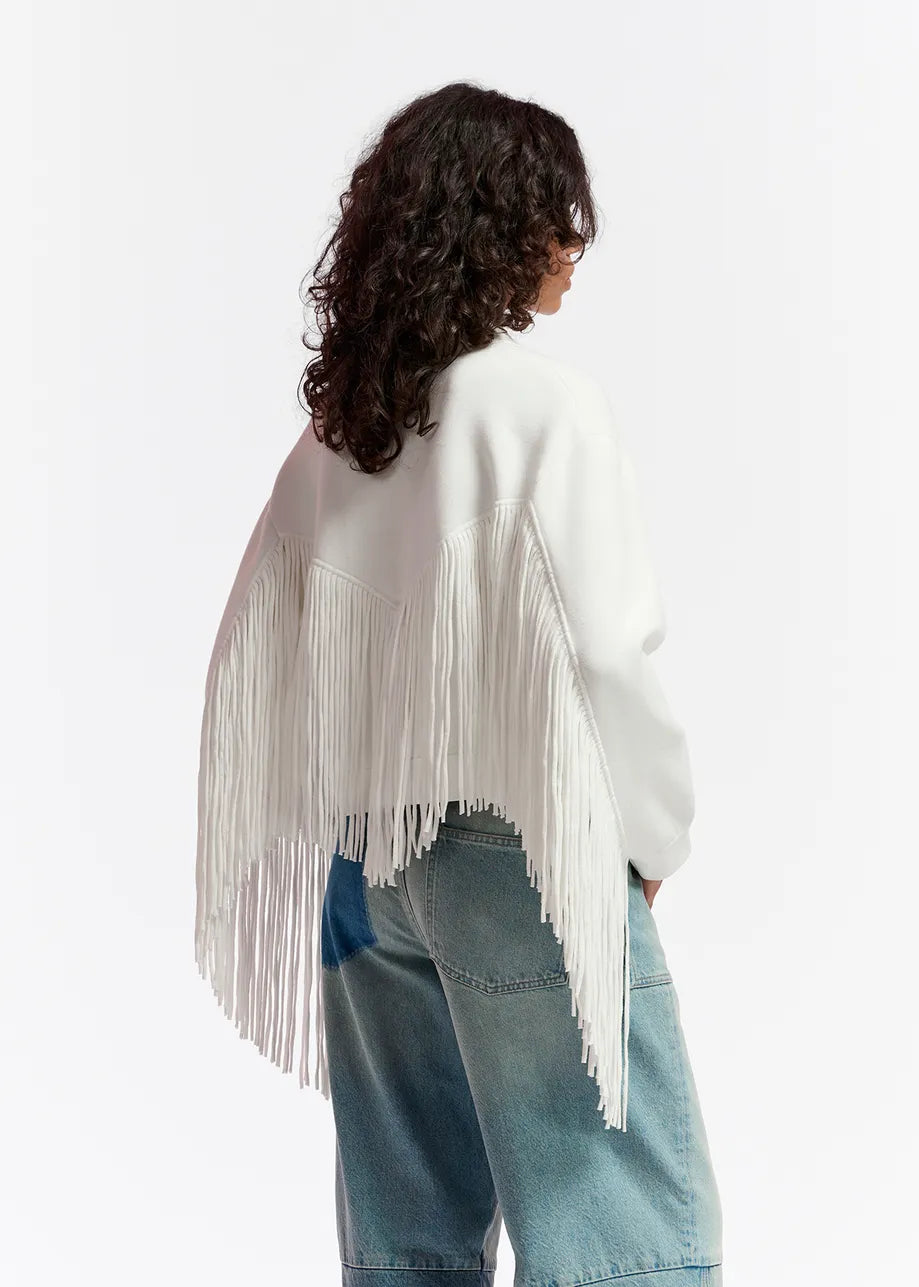 Gou Fringe Knitted Jacket