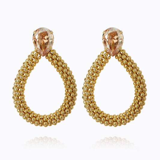 Classic Rope Earrings-Golden Shadow