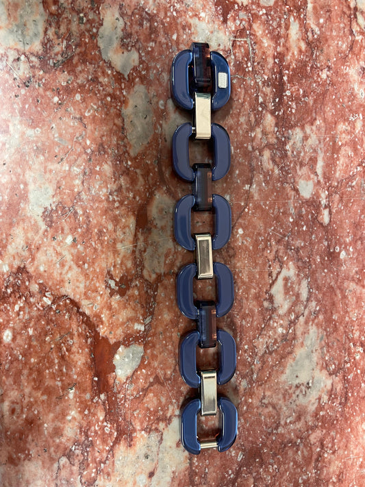 Navy and Burgundy Bracelet