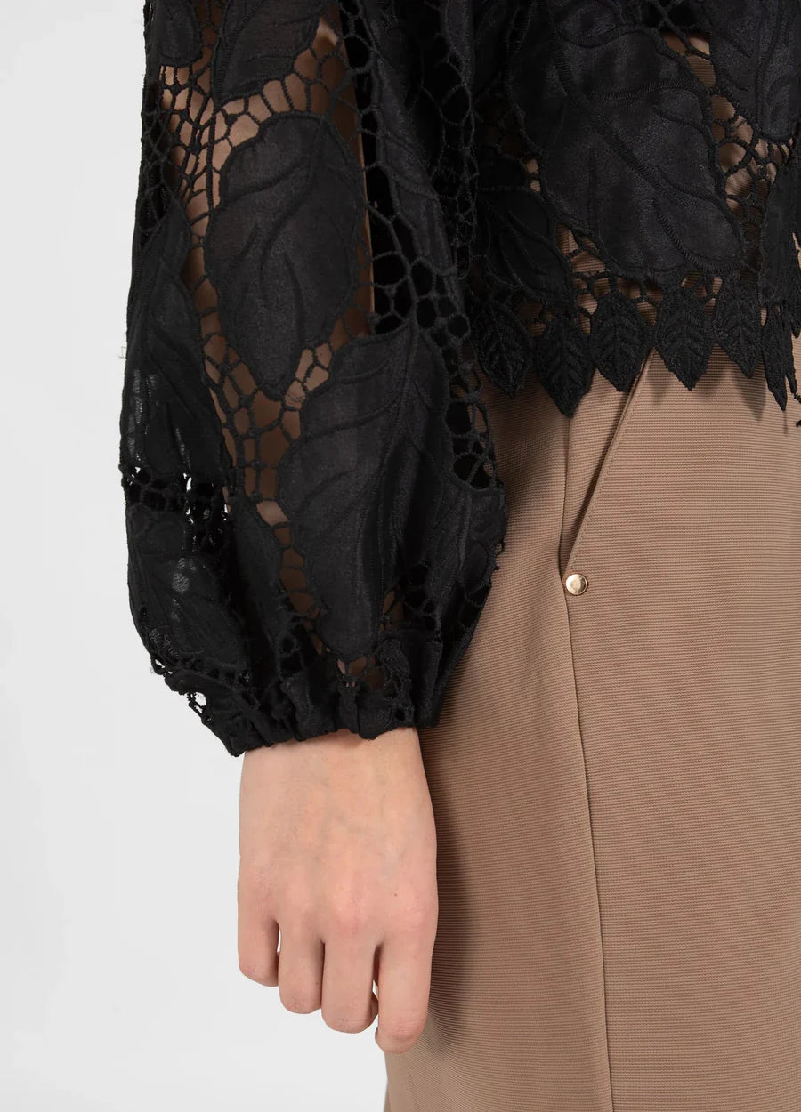 Black Lace Shirt