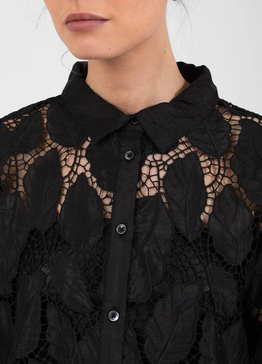 Black Lace Shirt