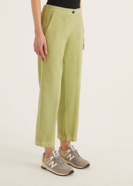 Lime Green Straight Leg Trousers