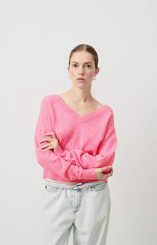 Raxow V Neck Knit in Princess Chine