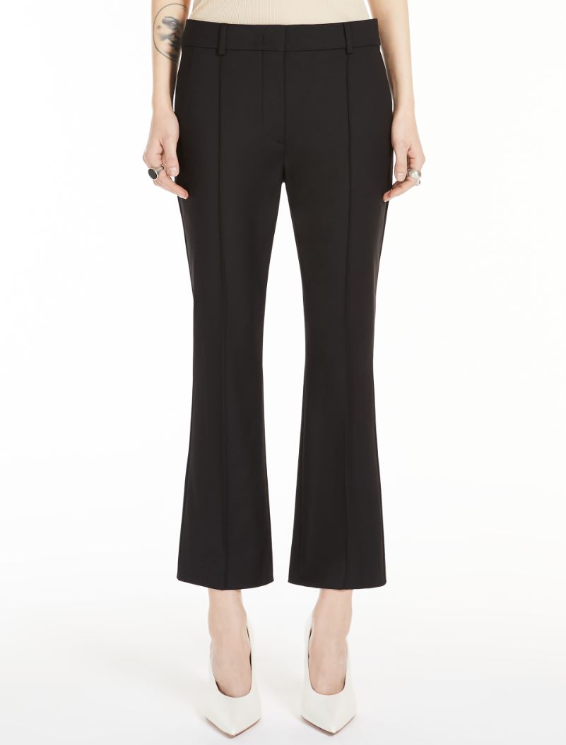 Asiago Stretch Cotton Trouser Black