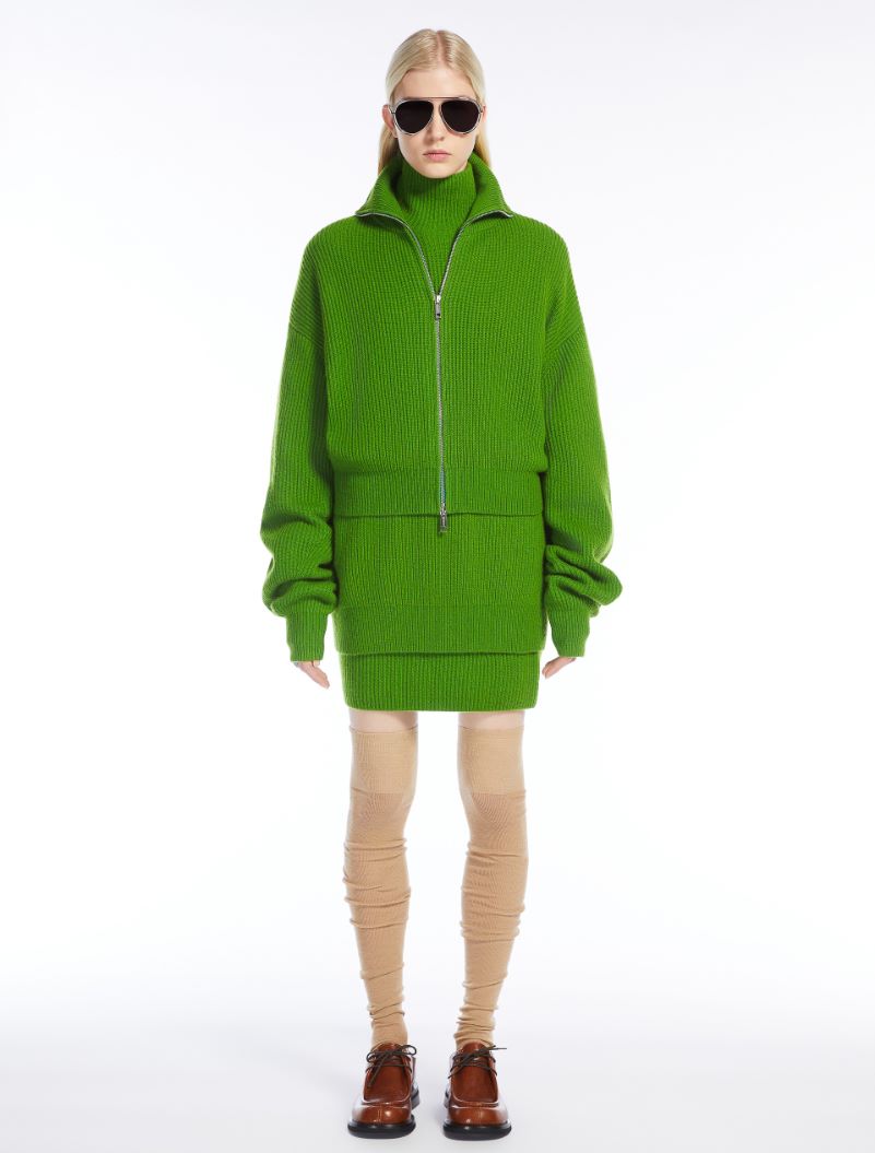 Veliero Green Polo Neck Jumper