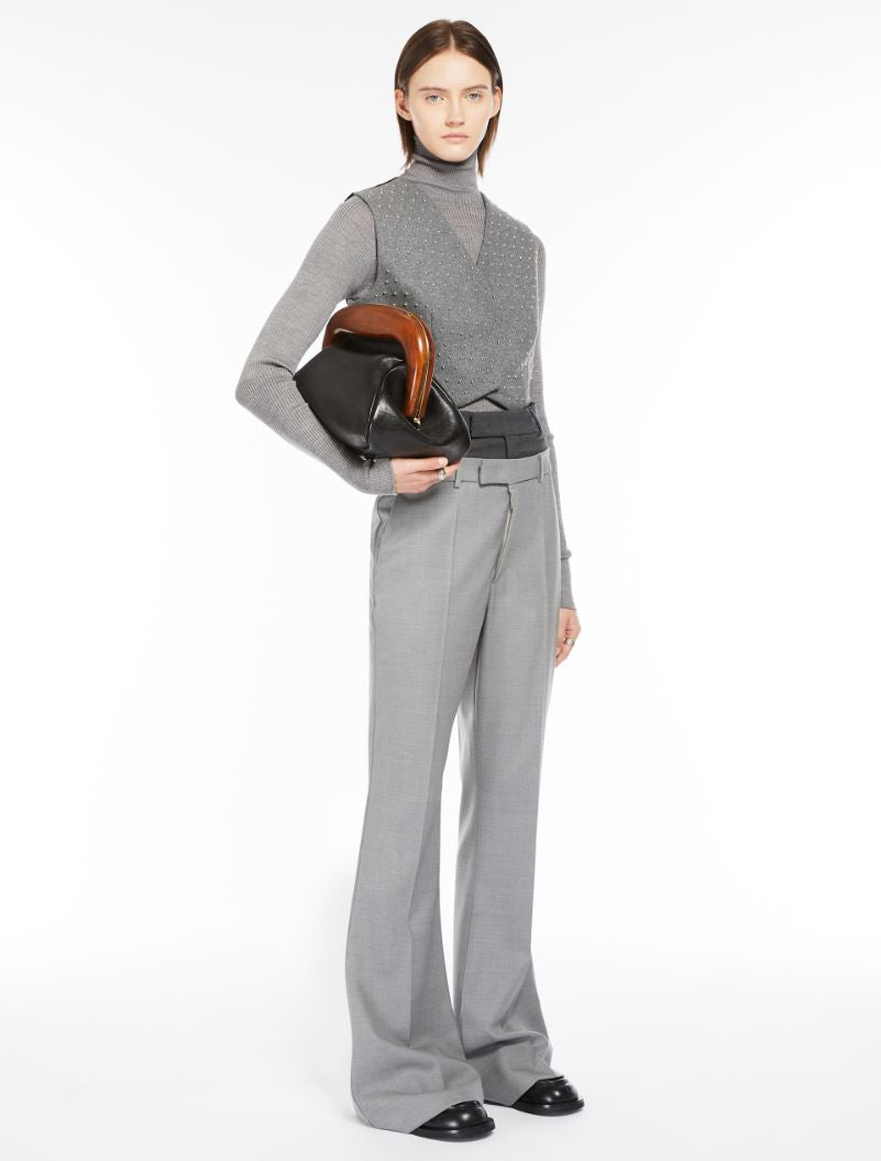 Flavia GreyPolo Neck Knit