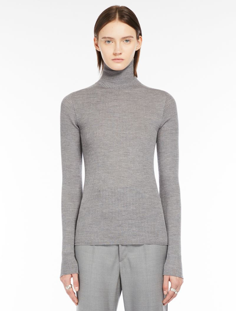 Flavia GreyPolo Neck Knit