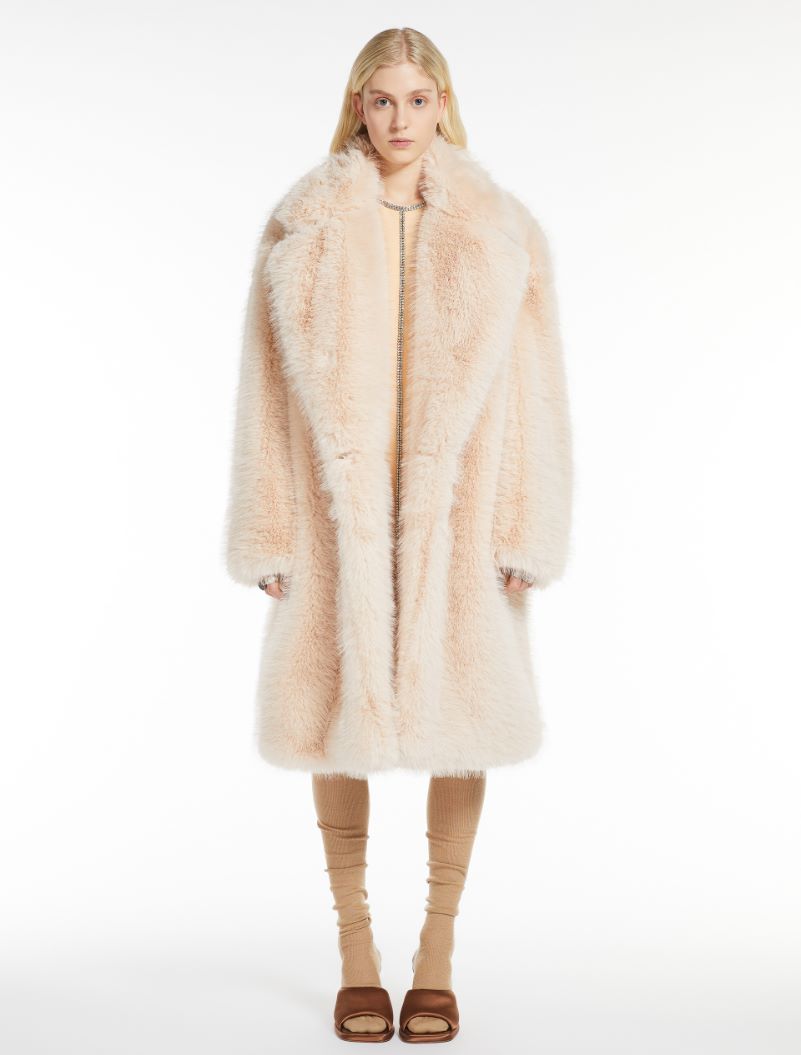 Manico Faux Fur Coat Pink