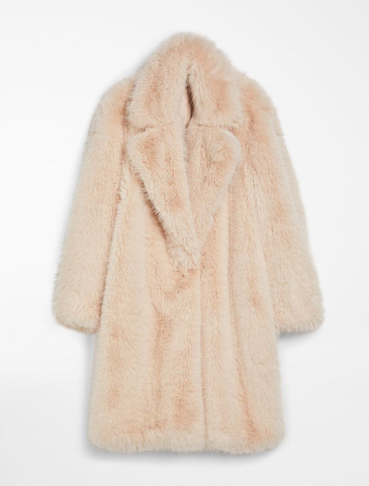 Manico Faux Fur Coat Pink