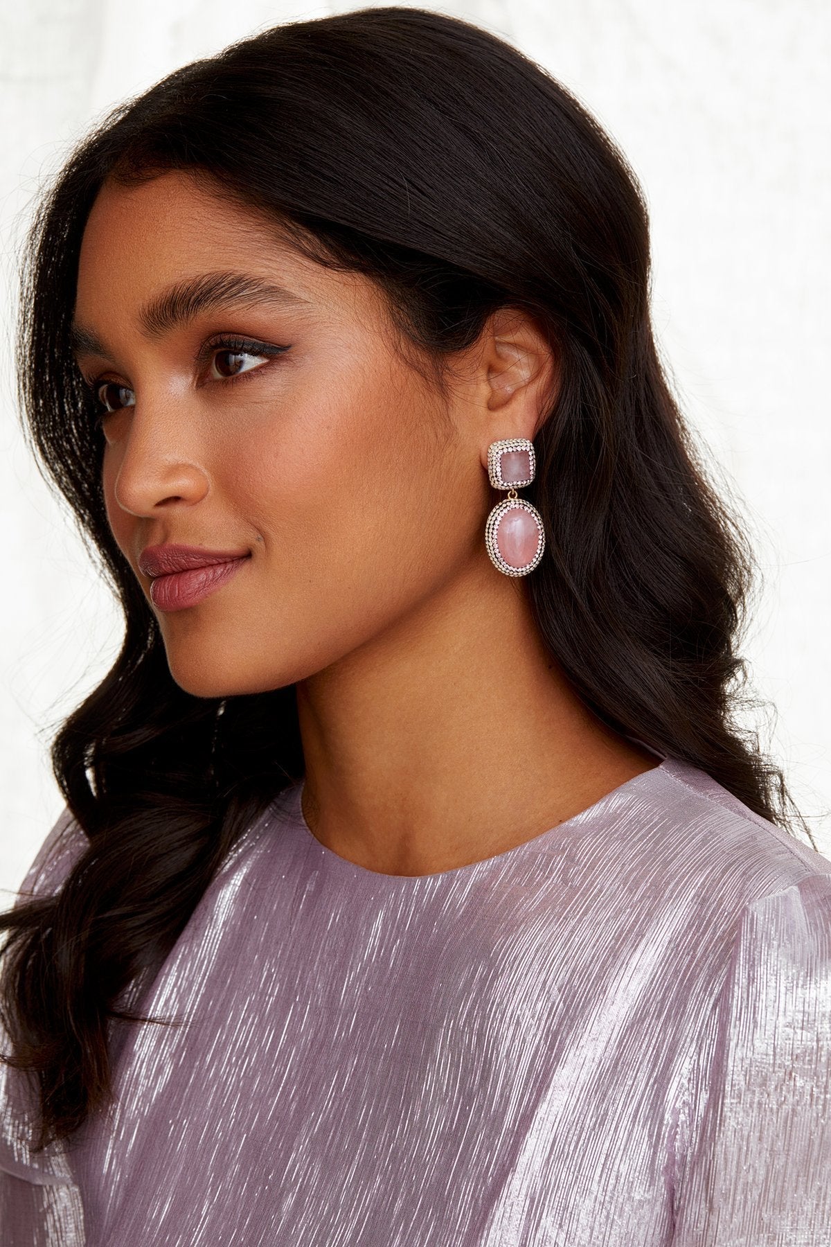 Rose Quartz Earrings