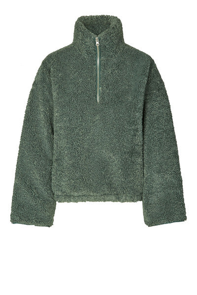 Cooperstown Anorak  Fleece in Balsam Green