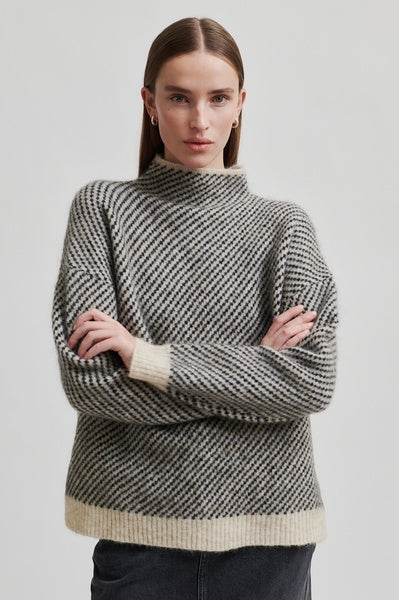 Capella Knit T Neck in Brazilian Sand