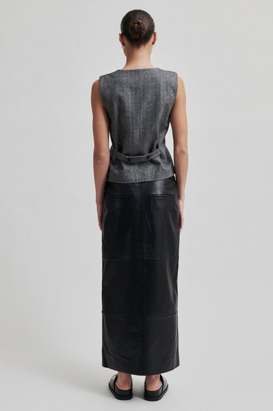 Waleria Waistcoat in Charcoal Tweed