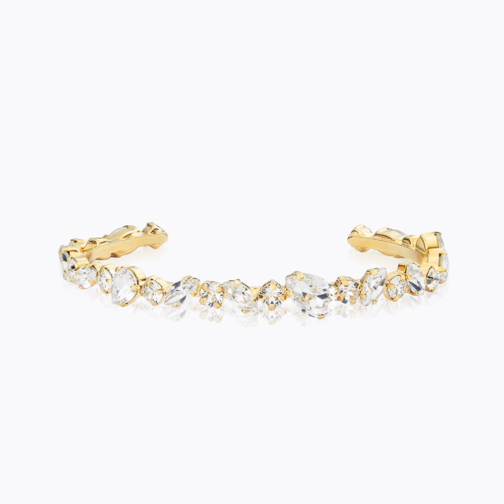 Antonia Bangle Gold Crystal