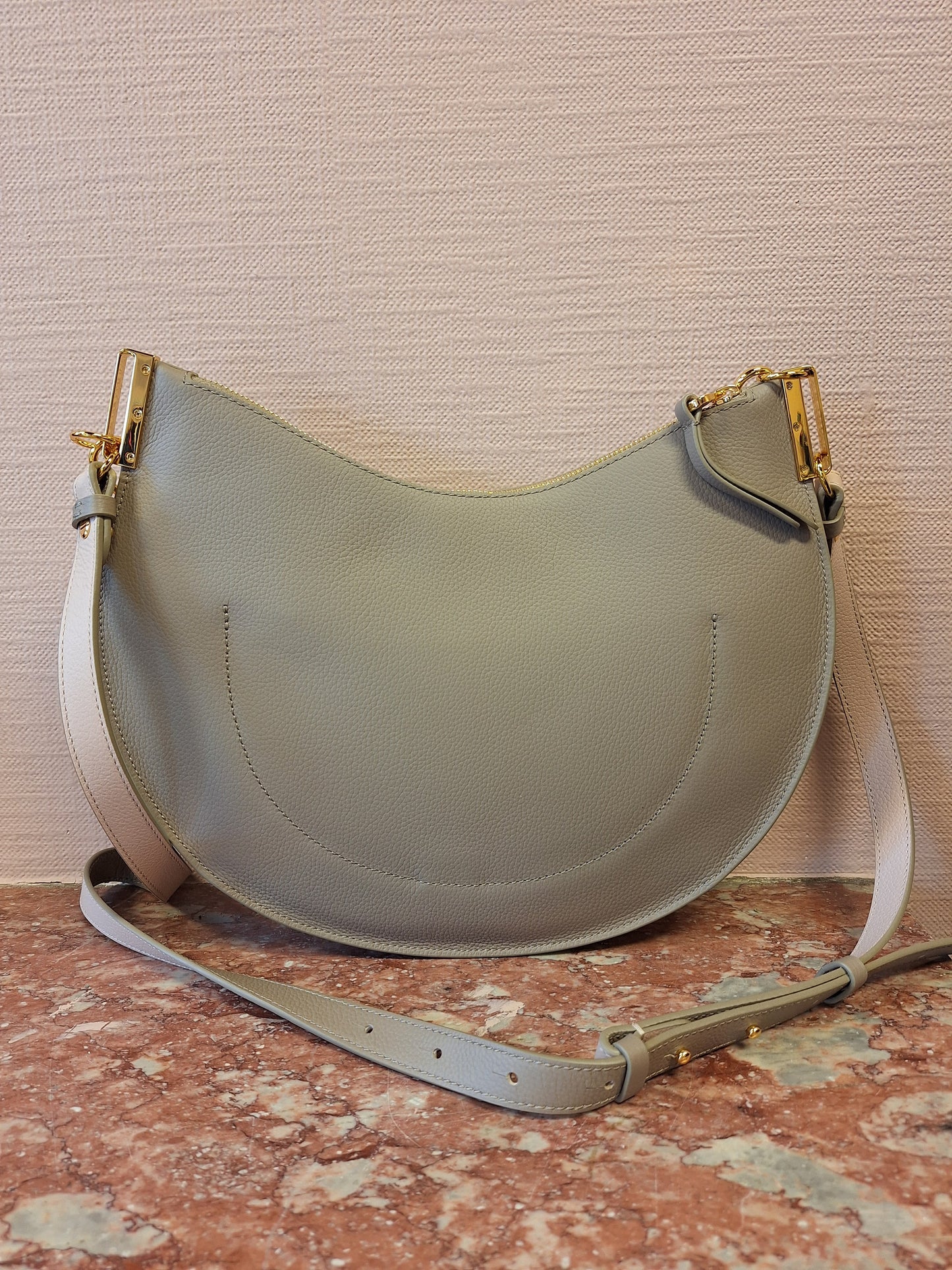 Handbag Grained Leather Malory