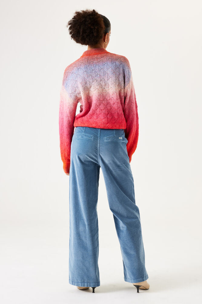 Corduroy Trousers With Wide Legs