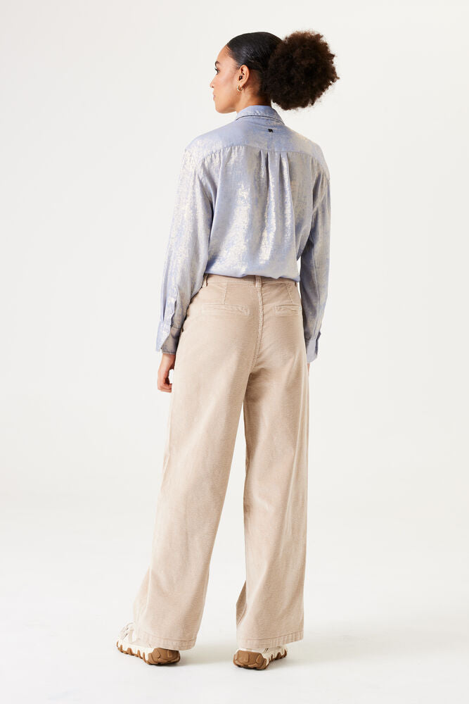 Corduroy Trousers With Wide Legs