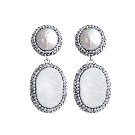 White Chalcedony Earrings